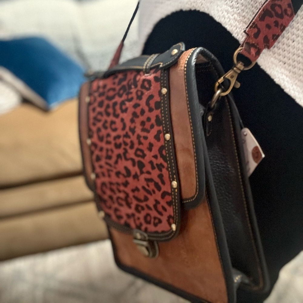 Leopard Print Crossbody Bag - Picture 12 of 13
